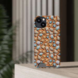 Vibrant Phone Case - Sea Shells and Star Fishes - Dipaliz - Mobile Cases