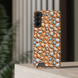 Vibrant Phone Case - Sea Shells and Star Fishes - Dipaliz - Mobile Cases