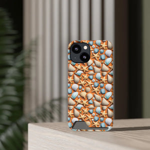 Vibrant Phone Case - Sea Shells and Star Fishes - Dipaliz - Mobile Cases