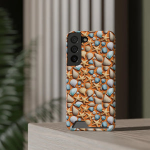 Vibrant Phone Case - Sea Shells and Star Fishes - Dipaliz - Mobile Cases