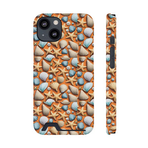 Vibrant Phone Case - Sea Shells and Star Fishes - Dipaliz - Mobile Cases