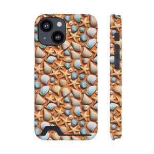 Vibrant Phone Case - Sea Shells and Star Fishes - Dipaliz - Mobile Cases