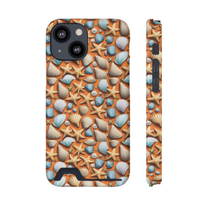 Vibrant Phone Case - Sea Shells and Star Fishes - Dipaliz - Mobile Cases