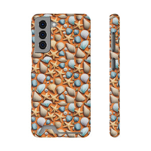Vibrant Phone Case - Sea Shells and Star Fishes - Dipaliz - Mobile Cases