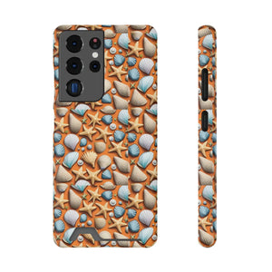 Vibrant Phone Case - Sea Shells and Star Fishes - Dipaliz - Mobile Cases