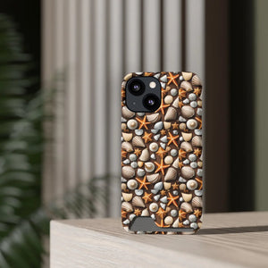Ocean Phone Case - Sea Shells and Star Fishes - Dipaliz - Mobile Cases