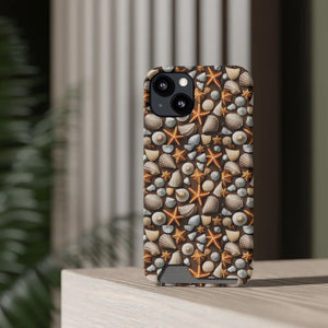 Ocean Phone Case - Sea Shells and Star Fishes - Dipaliz - Mobile Cases