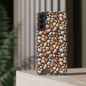 Ocean Phone Case - Sea Shells and Star Fishes - Dipaliz - Mobile Cases