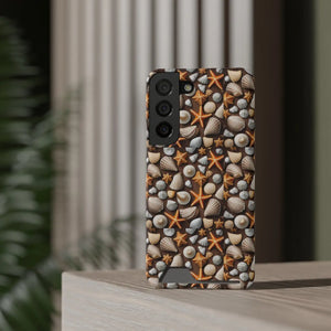 Ocean Phone Case - Sea Shells and Star Fishes - Dipaliz - Mobile Cases