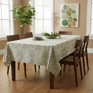 Dipaliz Silver Patterned Tablecloth Modern Lifestyle Products - Tablecloths