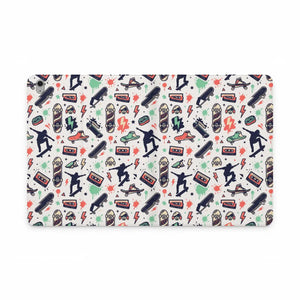 Dipaliz Skateboard Pattern Tablet Folio Vegan Leather - Computer Accessories
