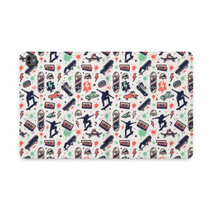 Dipaliz Skateboard Pattern Tablet Folio Vegan Leather - Computer Accessories
