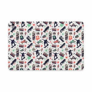 Dipaliz Skateboard Pattern Tablet Folio Vegan Leather - Computer Accessories