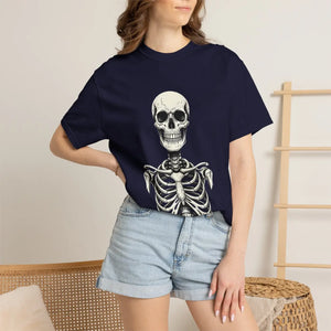 Dipaliz Skeleton Ribcage t Shirt Vintage Skull Graphic Tee - T-shirts