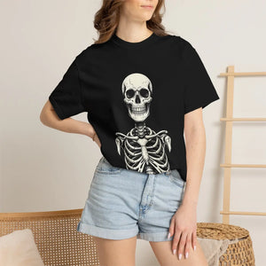 Dipaliz Skeleton Ribcage t Shirt Vintage Skull Graphic Tee - T-shirts