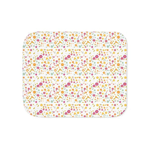 Home Decor - Small Flower Sherpa Blanket - Ultra Soft Cozy Throw - Dipaliz 50’’ × 60’’ / Grey