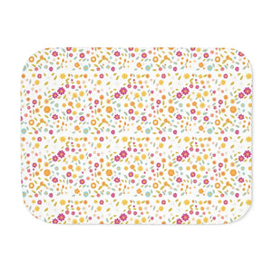 Floral Sherpa Blanket – Small Flower Pattern - Dipaliz - Blankets