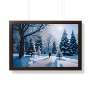 Snow Capped Winter Trees – Gallery Canvas Wraps - Dipaliz - Posters Prints & Visual Artwork