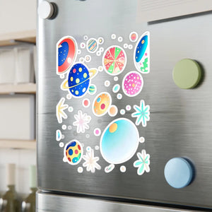 Cosmic Kiss Cut Vinyl Decals - Interstellar Design - Dipaliz - Electronics Stickers &