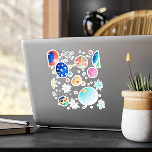 Cosmic Kiss Cut Vinyl Decals - Interstellar Design - Dipaliz - Electronics Stickers &