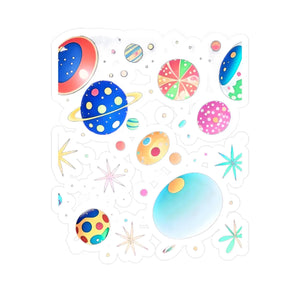 Cosmic Kiss Cut Vinyl Decals - Interstellar Design - Dipaliz - Electronics Stickers &