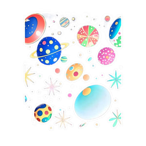 Cosmic Kiss Cut Vinyl Decals - Interstellar Design - Dipaliz - Electronics Stickers &
