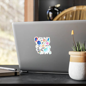 Cosmic Kiss Cut Vinyl Decals - Interstellar Design - Dipaliz - Electronics Stickers &