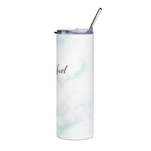 Teal Colored Skinny Tumbler 20oz Stainless Steel - Dipaliz - White / Tumblers