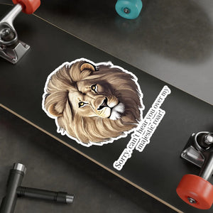 Majestic Lion Roar Kiss Cut Vinyl Decal - Wild Style - Dipaliz - Electronics Stickers & Decals