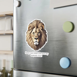 Majestic Lion Roar Kiss Cut Vinyl Decal - Wild Style - Dipaliz - Electronics Stickers & Decals