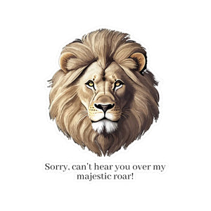 Majestic Lion Roar Kiss Cut Vinyl Decal - Wild Style - Dipaliz - Electronics Stickers & Decals