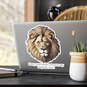 Majestic Lion Roar Kiss Cut Vinyl Decal - Wild Style - Dipaliz - Electronics Stickers & Decals