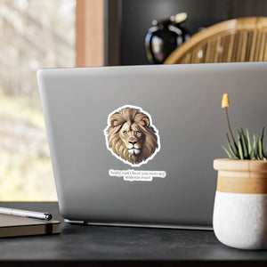 Majestic Lion Roar Kiss Cut Vinyl Decal - Wild Style - Dipaliz - Electronics Stickers & Decals