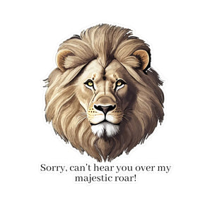 Majestic Lion Roar Kiss Cut Vinyl Decal - Wild Style - Dipaliz - Electronics Stickers & Decals