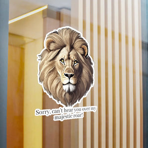 Majestic Lion Roar Kiss Cut Vinyl Decal - Wild Style - Dipaliz - Electronics Stickers & Decals