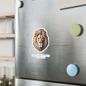 Majestic Lion Roar Kiss Cut Vinyl Decal - Wild Style - Dipaliz - Electronics Stickers & Decals