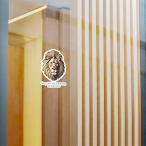 Majestic Lion Roar Kiss Cut Vinyl Decal - Wild Style - Dipaliz - Electronics Stickers & Decals