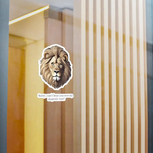 Majestic Lion Roar Kiss Cut Vinyl Decal - Wild Style - Dipaliz - Electronics Stickers & Decals