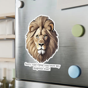 Majestic Lion Roar Kiss Cut Vinyl Decal - Wild Style - Dipaliz - Electronics Stickers & Decals