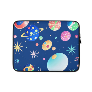 Padded Zipper Laptop Sleeve - Space Lover’s Galactic Tech - Dipaliz - 13″