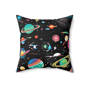 Spun Polyester Square Pillow – Vibrant Chic Decor - Dipaliz - Throw Pillows