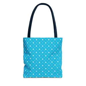 Spiral Blue Print Tote Bag Polyester Daily use Dipaliz - Handbags