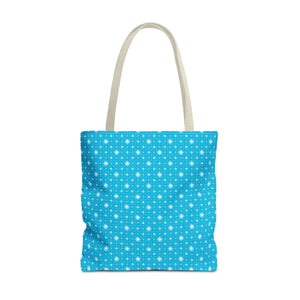 Spiral Blue Print Tote Bag Polyester Daily use Dipaliz - Handbags
