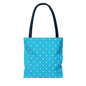 Spiral Blue Print Tote Bag Polyester Daily use Dipaliz - Handbags