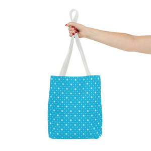 Spiral Blue Print Tote Bag Polyester Daily use Dipaliz - Handbags