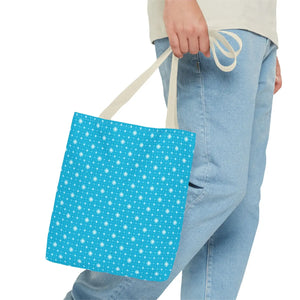 Spiral Blue Print Tote Bag Polyester Daily use Dipaliz - Handbags