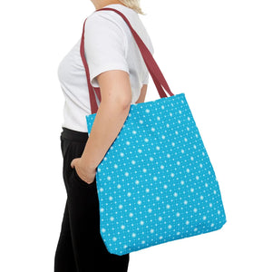Spiral Blue Print Tote Bag Polyester Daily use Dipaliz - Handbags