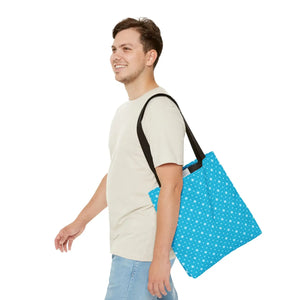 Spiral Blue Print Tote Bag Polyester Daily use Dipaliz - Handbags