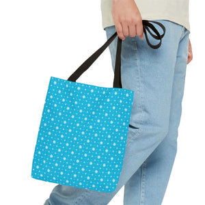 Spiral Blue Print Tote Bag Polyester Daily use Dipaliz - Handbags