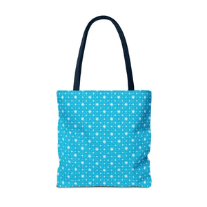 Spiral Blue Print Tote Bag Polyester Daily use Dipaliz - Handbags